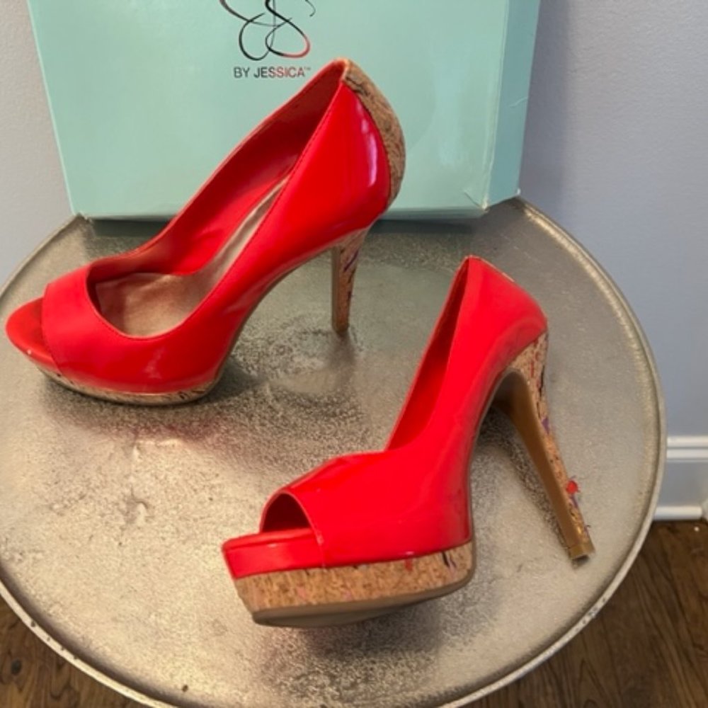 JESSICA SIMPSON Edith Platform Heel Sandals